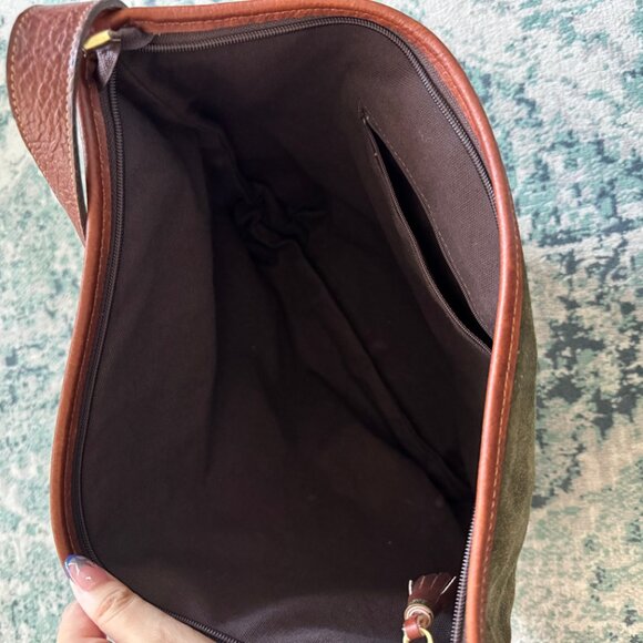 GH BASS SUEDE CROSS BODY BAG PREOWNED - Picture 9 of 9